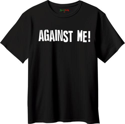 T-shirt Against Me! imprimé, coton 100 % — MAROCK Shirts