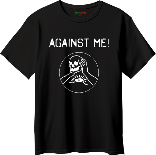 T-shirt Against Me! imprimé, coton 100 % — MAROCK Shirts