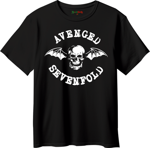 T-shirt Avenged Sevenfold imprimé, coton 100 % — MAROCK Shirts