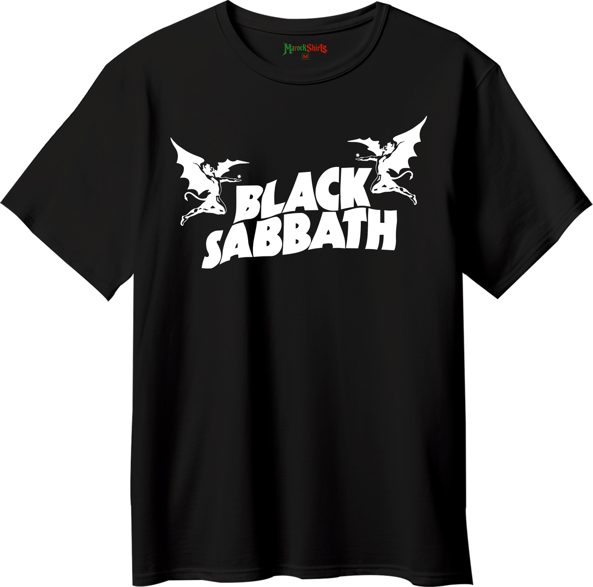 T-shirt Black Sabbath imprimé, coton 100 % — MAROCK Shirts