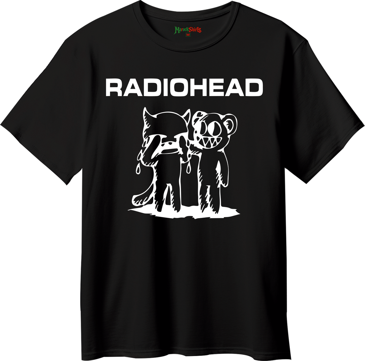 T-shirt Radiohead imprimé, coton 100 % — MAROCK Shirts